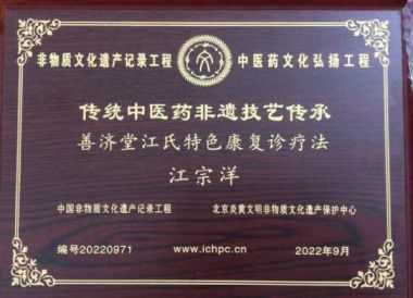 聚焦两会 关注民生 访善济堂江氏特色快速精准诊断康复疗法传承人——江宗洋（江基彦）