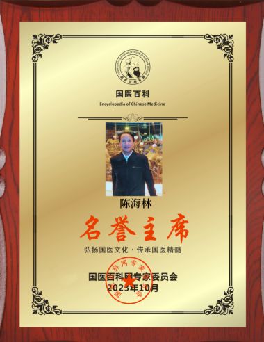 恭贺陈海林老师担任国医百科网名誉主席
